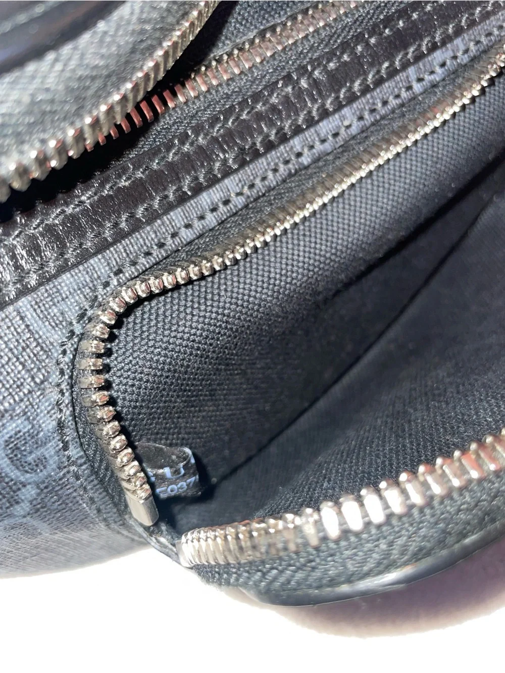 Gucci Black Monogram Belt Bag